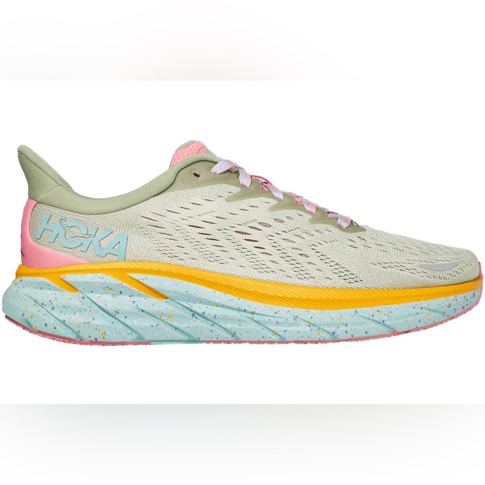 EUC HOKA x Free People Movement Clifton 8 in Seaweed Size 7 (wide)